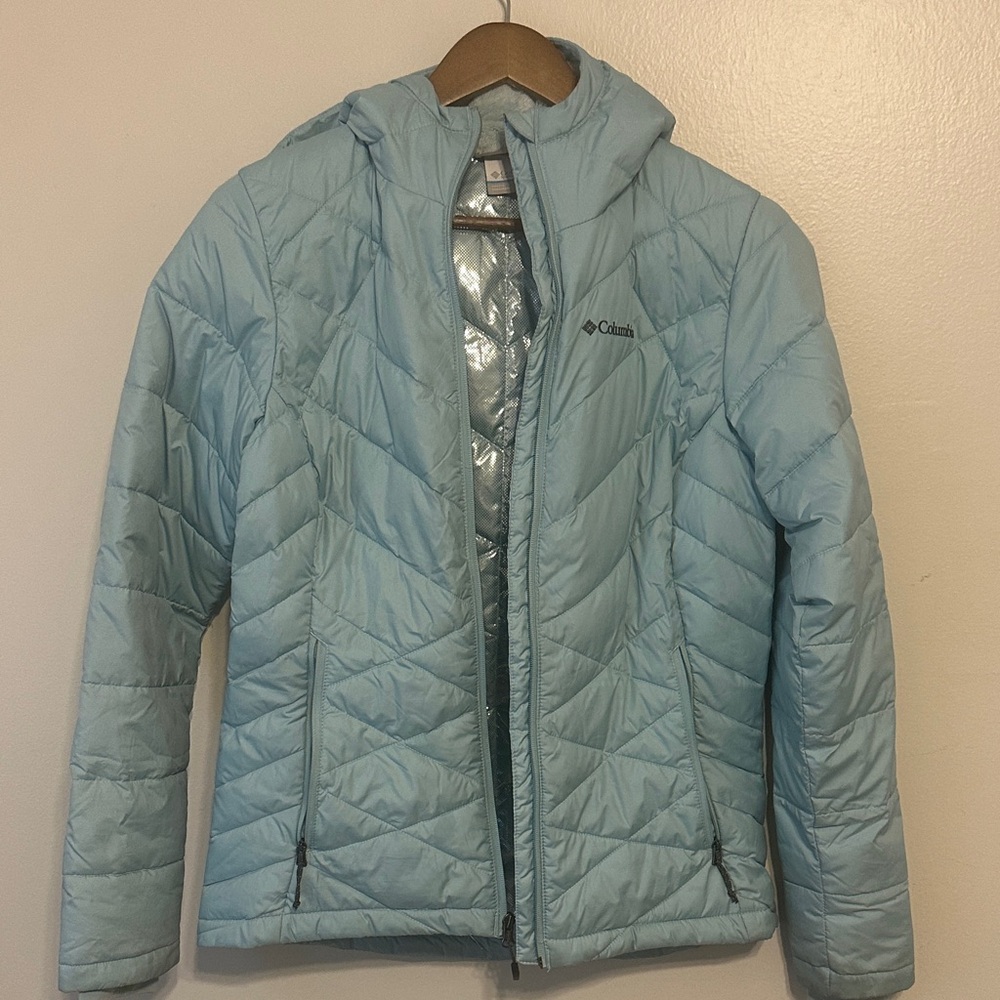 Columbia Sky Blue heavenly Hooded Jacket